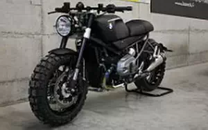 Wallpapers custom motorcycle Lazareth BMW R1200R Scrambler 2014