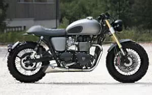 Wallpapers custom motorcycle Lazareth Triumph Bonneville 2015