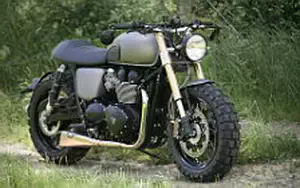 Wallpapers custom motorcycle Lazareth Triumph Bonneville 2015