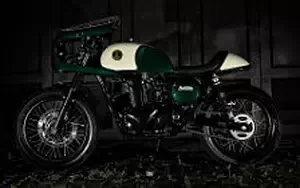 Wallpapers custom motorcycle Studio Motor The Verde 2016 Kawasaki Estrella 250 2015