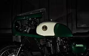 Wallpapers custom motorcycle Studio Motor The Verde 2016 Kawasaki Estrella 250 2015