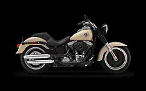 Desktop wallpapers motorcycle Harley-Davidson Softail Fat Boy Lo - 2014