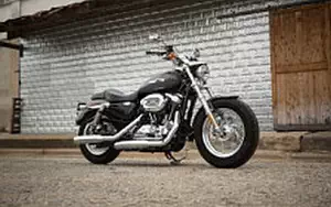 Desktop wallpapers motorcycle Harley-Davidson Sportster 1200 Custom - 2016