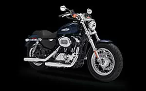 Desktop wallpapers motorcycle Harley-Davidson Sportster 1200C 1200 Custom - 2014