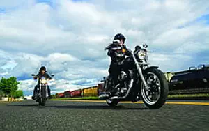 Desktop wallpapers motorcycle Harley-Davidson Sportster 1200C 1200 Custom - 2015