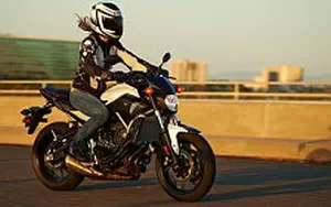 Desktop wallpapers motorcycle Yamaha FZ-07 - 2015